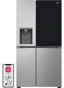 Lodówka LG InstaView GSGV80PYLL Side by Side 179cm Srebrna Podajnik wody