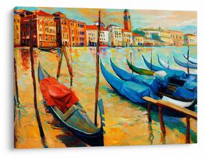 Obraz - Port w Wenecji (70x50 cm)