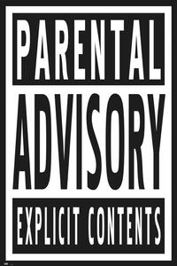 Plakat, Obraz Parental Advisory - Vertical, (61 x 91.5 cm)