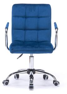MebleMWM Krzesło biurowe obrotowe HARIS (DC-6096H) / Niebieskie