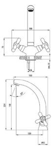 Bateria umywalkowa DEANTE Neo Symetrio BOS020D Chrom