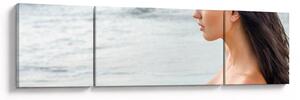 Obraz kobiety na plaży (170x50 cm)