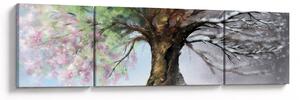Obraz - Drzewo czterech pór roku (170x50 cm)