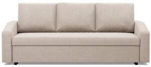 Kanapa rozkÅadana, BLOM, velvet, 220x92x92 cm, beÅ¼owy | TYLETEGOTU