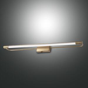 Fabas Luce Kinkiet LED Rapallo, mosiądz, IP44, 80 cm Rapallo, mosiężny / złoty, przedpokój, metal, nowoczesny