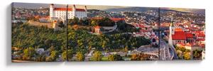 Obraz - Panorama Bratysławy, Słowacja (170x50 cm)