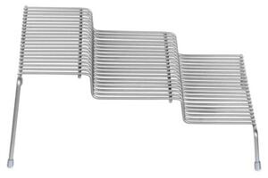Półka kuchenna metalowa szara 3-poziomowa 28x26x11 cm