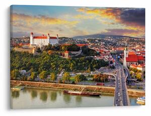 Obraz - Panorama Bratysławy, Słowacja (70x50 cm)