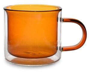 Szklane kubki zestaw 2 szt. w bursztynowym kolorze 270 ml Liv – ONA