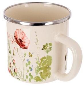 Kubek emaliowany kremowy MAKI 400 ML