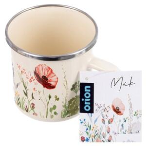 Kubek emaliowany kremowy MAKI 400 ML