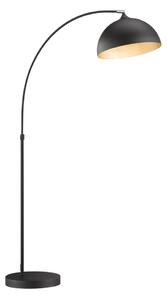 Czarna lampa stojąca z metalowym kloszem (wysokość 200 cm) Leitung – Fischer & Honsel