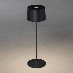 Konstsmide Lampa stołowa LED Positano zewnętrzna, czarna