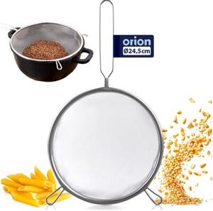 Sitko kuchenne stalowe z uchwytem 24,5 cm