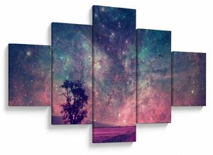 Obraz - Nieziemskie nocne niebo (125x70 cm)