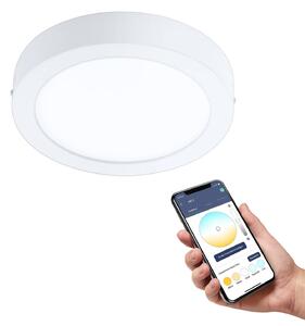 Lampa sufitowa EGLO connect Fueva-Z, Ø 21cm biała