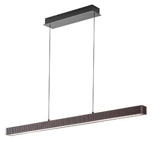 Lampa Wisząca Lucande, Emara, ściemnialny, drewniany, jadalnia, drewno, design