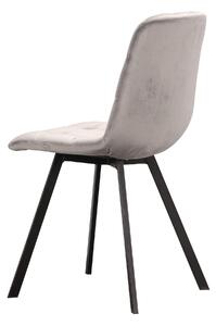MebleMWM Krzesło jasnoszare ART820C welur