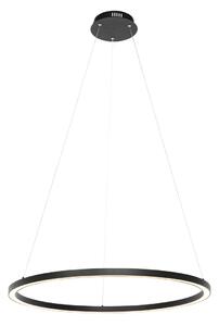 Inteligentna lampa wisząca czarna 80 cm z diodami LED i RGBW - Girello Oswietlenie wewnetrzne