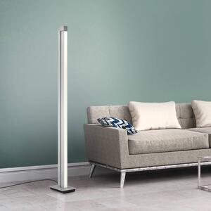 PURE Lampa stojąca LED Lines Floor, możliwość ściemniania, aluminiowy / szary / cynkowy, salon / jadalnia, metal, nowoczesny