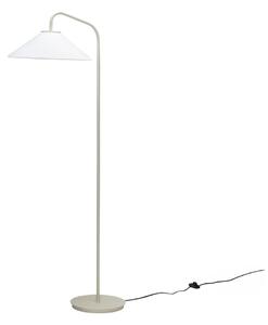Kremowa lampa stojąca ze szklanym kloszem (wysokość 158 cm) Solid – Hübsch