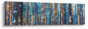 Obraz - Zimowy las (170x50 cm)