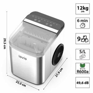 Kostkarka do lodu LOVIO LVIM002SL Inox