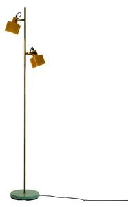 Dyberg Larsen Lampa stojąca Ocean, żółty / pomarańczowy, biuro, metal, vintage