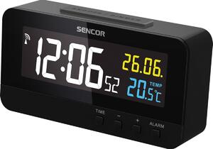 Sencor SDC 4800 B zegar z budzikiem i termometrem, czarny