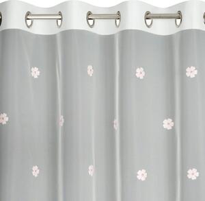 Firana gotowa EUROFIRANY Elsa 140 x 250 cm BiaÅo-rÃ³Å¼owy