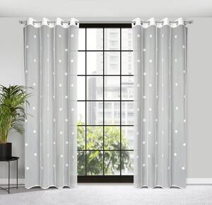 Firana gotowa EUROFIRANY Elsa 140 x 250 cm BiaÅo-rÃ³Å¼owy