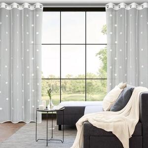 Firana gotowa EUROFIRANY Elsa 140 x 250 cm BiaÅo-rÃ³Å¼owy