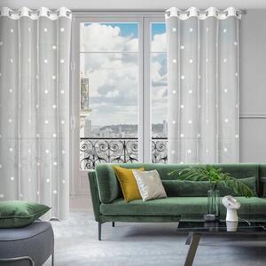 Firana gotowa EUROFIRANY Elsa 140 x 250 cm BiaÅo-rÃ³Å¼owy