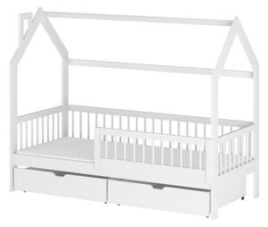 OSKAR 80x180 białe łóżko dziecięce domek Lano Meble