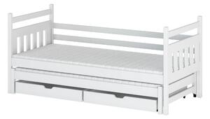 DANIEL 80x170 białe łóżko piętrowe Lano Meble