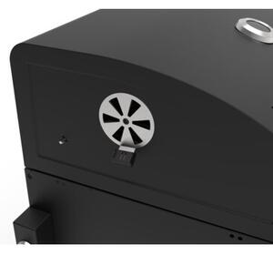 Grill ogrodowy węglowy GÖTZE & JENSEN GG710 z kominem, żeliwny ruszt, termometr, kółka
