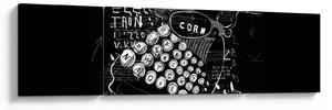Obraz - Rysunek w stylu Banksy (170x50 cm)