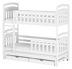 VIKI 80x160 białe łóżko piętrowe Lano Meble