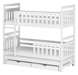 KLARA 80x200 białe łóżko piętrowe Lano Meble
