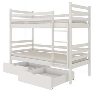 NEMO 80x160 białe łóżko piętrowe Lano Meble