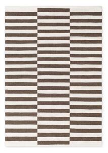 Biały/brązowy wełniany dywan dwustronny/tkany ręcznie 120x180 cm Vika – Hanse Home