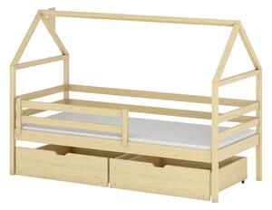 ARON 90x180 sosna łóżko dziecięce domek Lano Meble