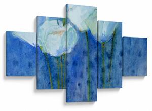 Obraz - Białe tulipany (125x70 cm)