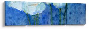 Obraz - Białe tulipany (170x50 cm)