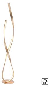 Paul Neuhaus Lampa stojąca LED Linda, możliwość ściemniania, mosiężny / złoty, salon / jadalnia, metal