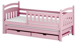 GALAXY 90x200 różowe łóżko piętrowe Lano Meble