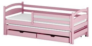 TOSIA 80x160 różowe łóżko piętrowe Lano Meble