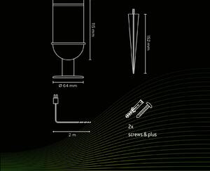 Reflektor ogrodowy Calex Smart Outdoor Gardenspot, CCT, RGB