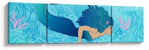Obraz - Syrenka (170x50 cm)