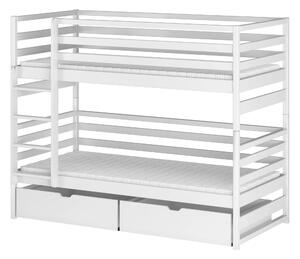 LOFT 80x160 białe łóżko piętrowe Lano Meble